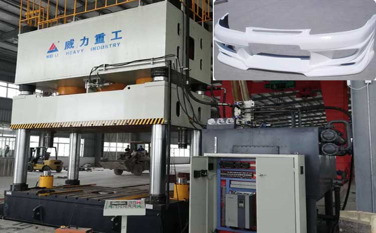 2000噸四柱液壓機_SMC汽車保險杠成型壓力機
